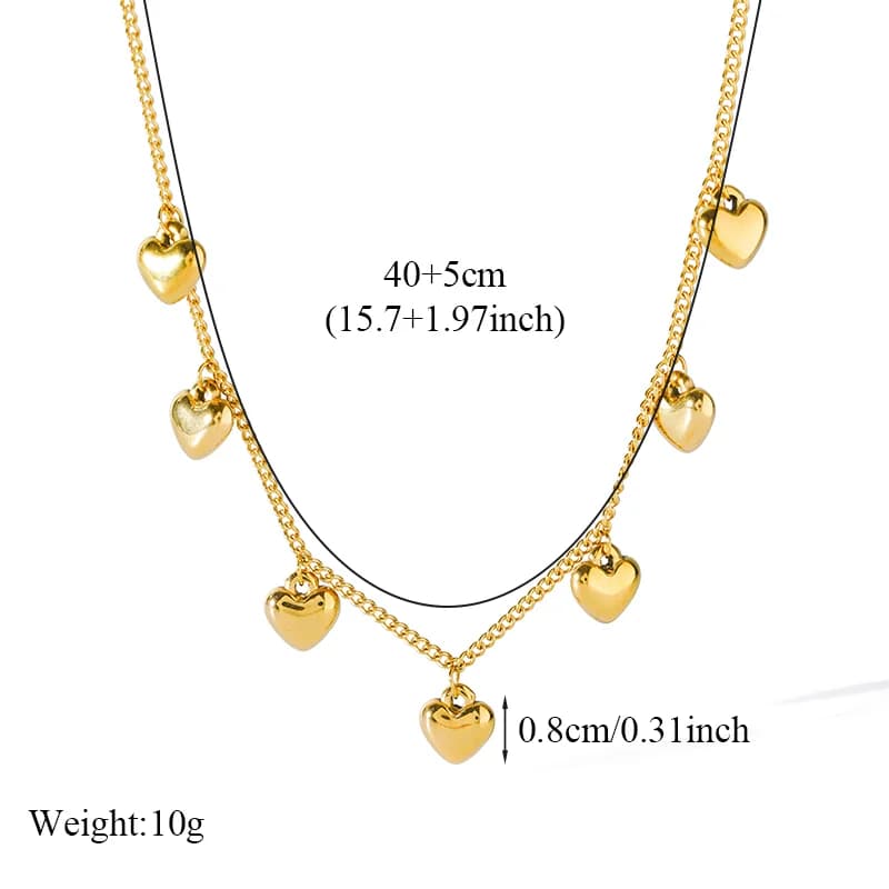Gouden Hart Hanger Ketting