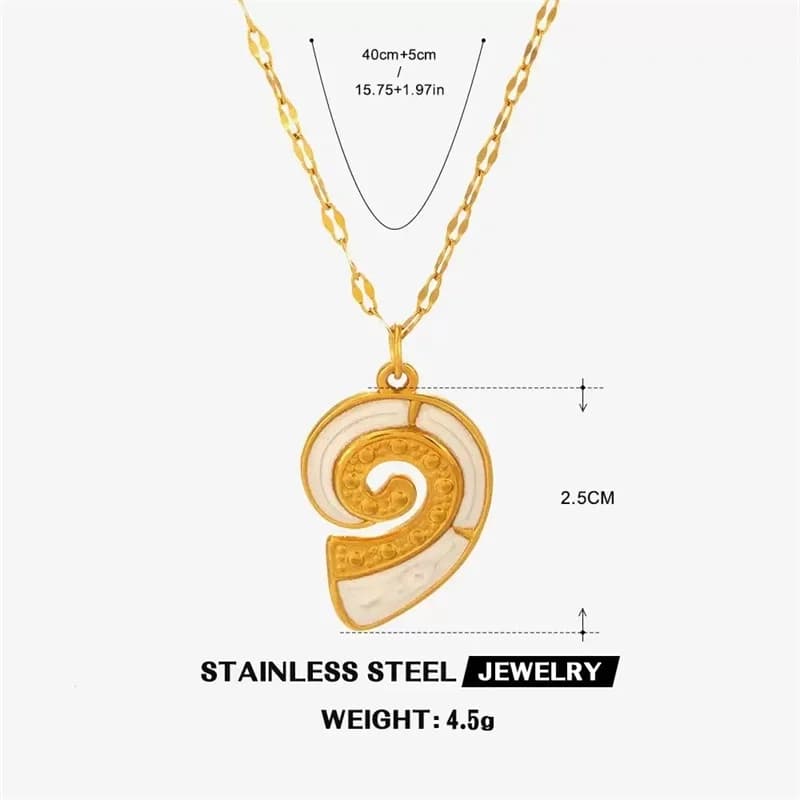 Parelmoer Zeester Zon Hanger Ketting, Goud