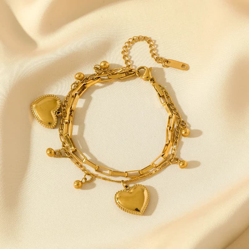 Gouden Zon Maan Zeester Bedelarmband