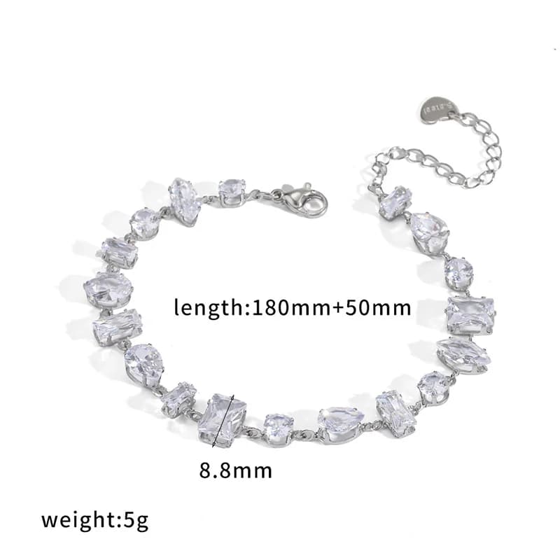 Gestructureerde metalen kralen armband