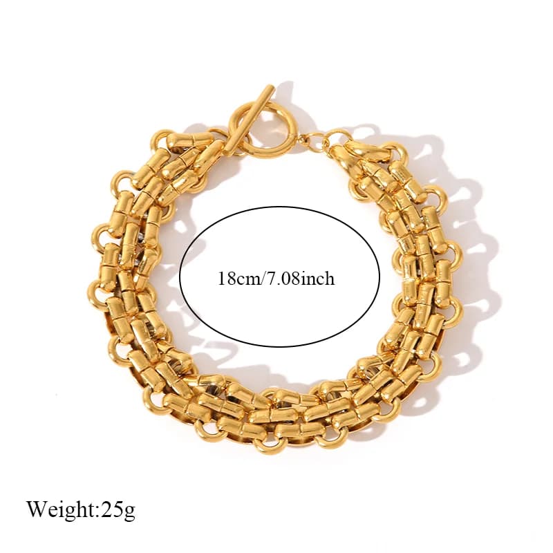 Gouden Cuban Link Armband