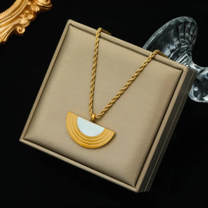 Massieve kralen bal choker ketting van roestvrij staal