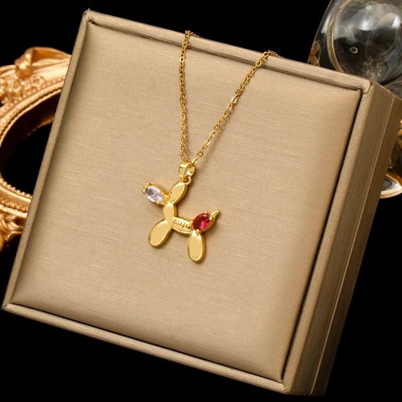 316L roestvrij staal verguld kersen hanger ketting