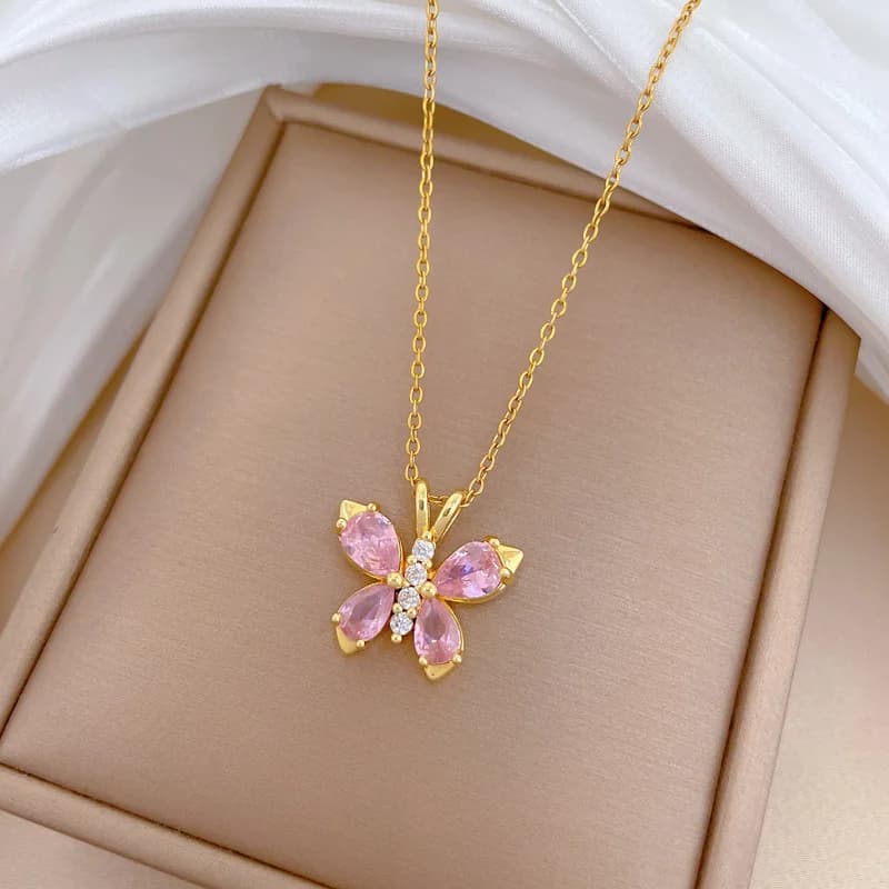 Strik zirkonia hanger ketting