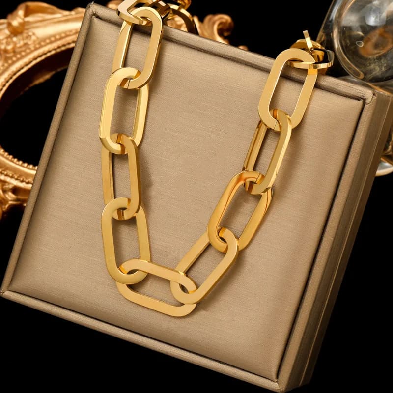 Dikke Cubaanse Ketting, Goud of Zilver
