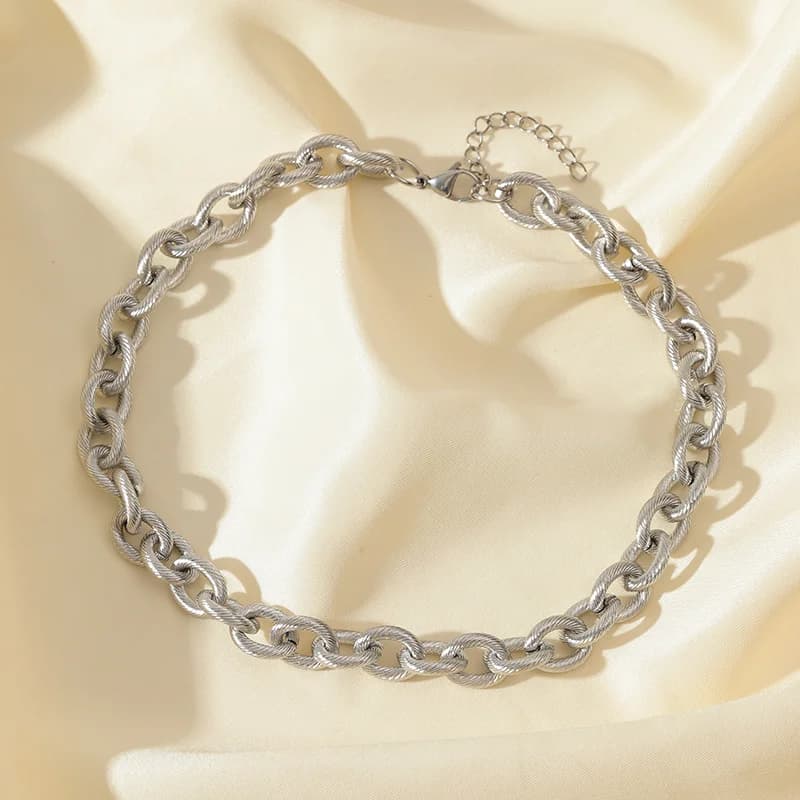 Dikke Cubaanse Ketting, Goud of Zilver