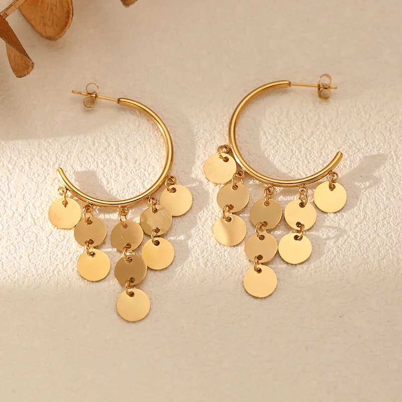 Shell kwastje hanger oorbelletjes