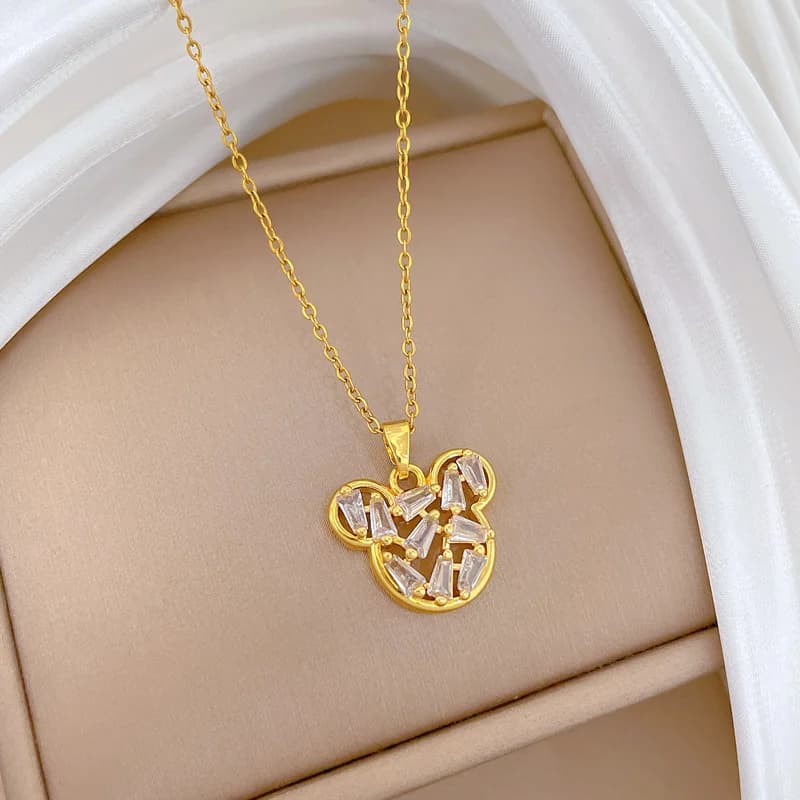 Uil Hanger Ketting met Sprankelende Zirkonia