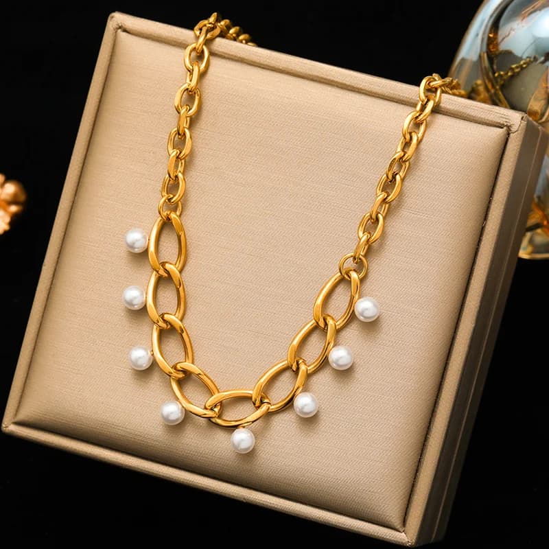 Grote acryl blad hanger ketting