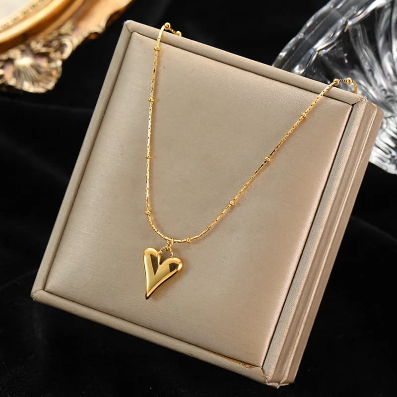 Gouden Hart Hanger Ketting