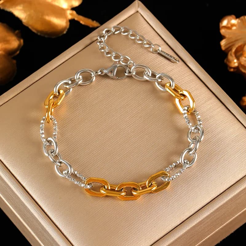 Statement Metalen Ketting & Armband Set