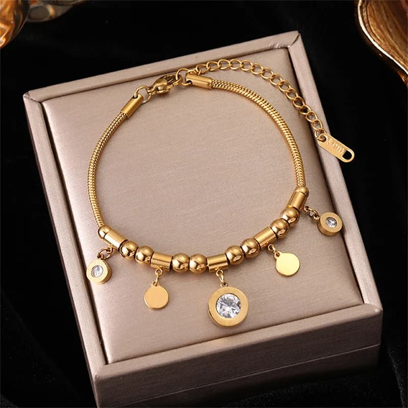 Ronde Romeinse cijfers bedelarmband