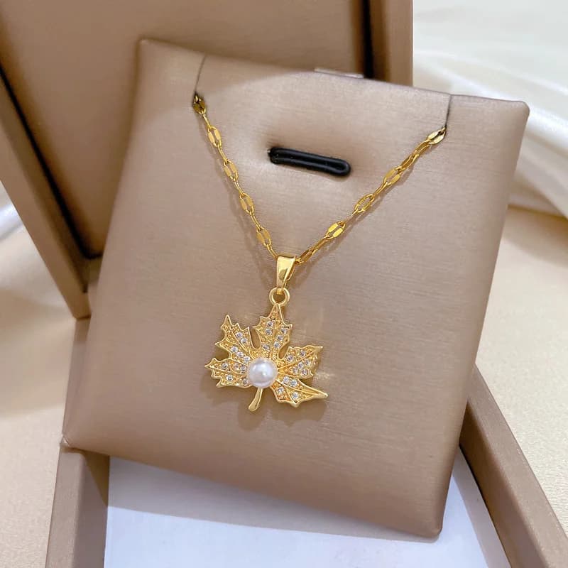 Hangerketting met Blauwe Bloem