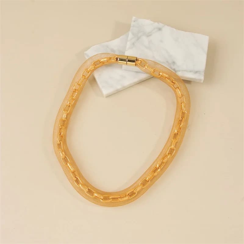 Tule ketting halsketting met magneetsluiting