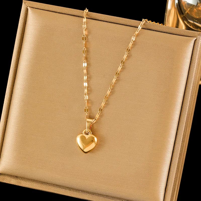 Gouden Hart Hanger Ketting