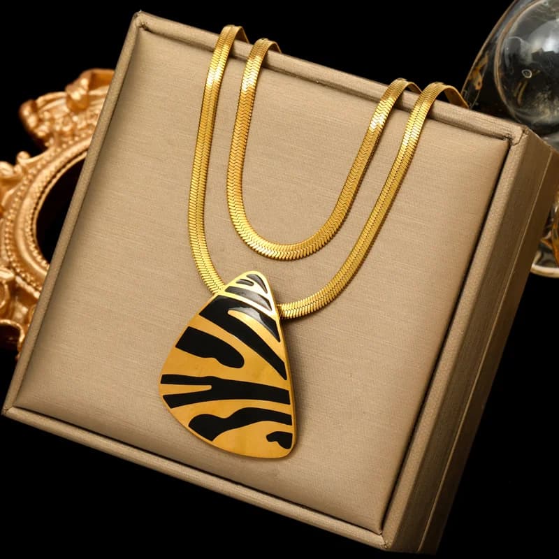 Massieve kralen bal choker ketting van roestvrij staal