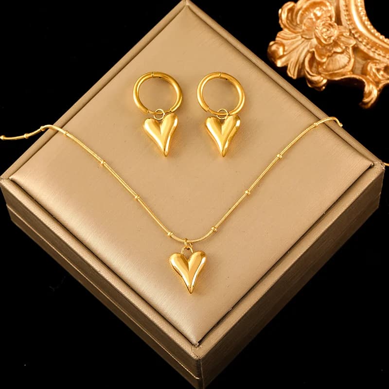 Zeester Schelp Parels Hanger Ketting en Oorbellen Set