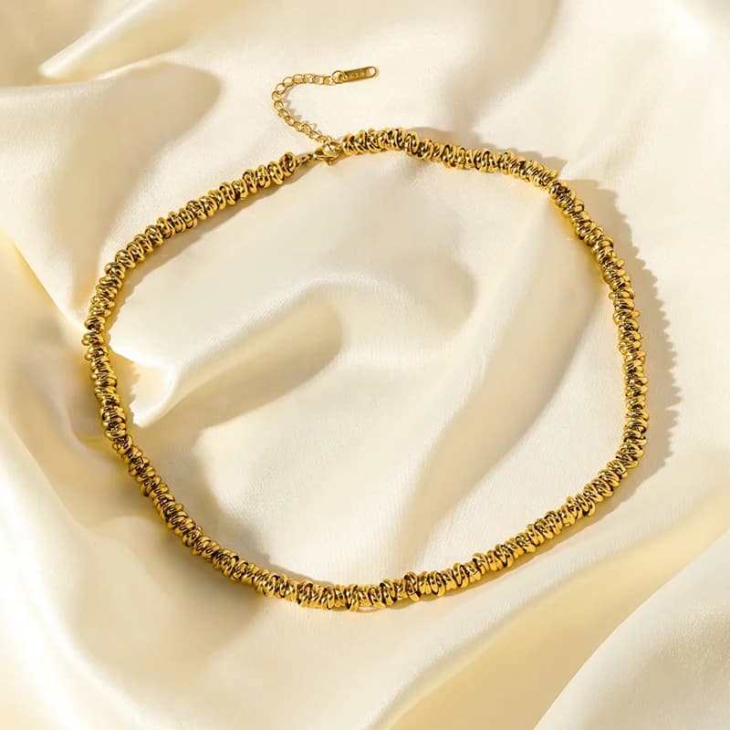 Gouden ketting- en armbandset