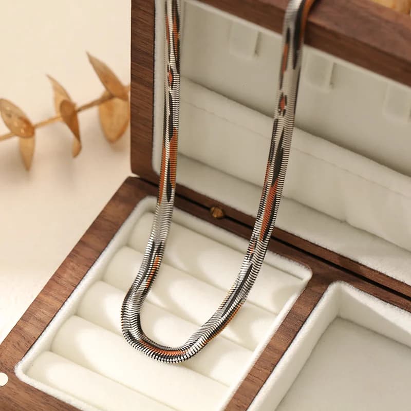 Slangpatroon Ketting RVS Ketting