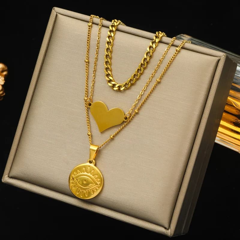 Roestvrijstalen acrylic schakelketting dik