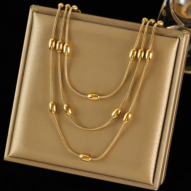 316L RVS zilverkleurige schakelketting